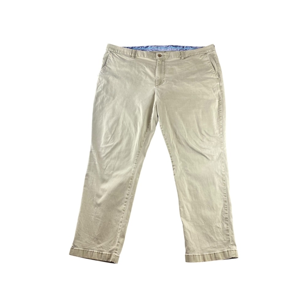 Tommy Bahama Khaki Chino Pants‎ Mens 44x30 Flat Front Casual Dress Pants